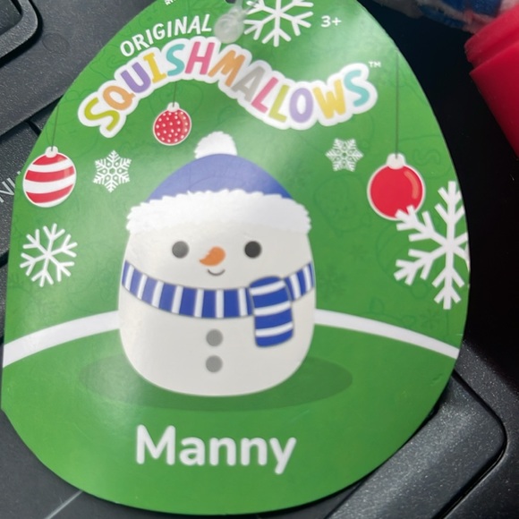 NWT Squishmallows Manny the snowman mystery squad - Picture 3 of 3